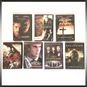 DVDS Movie Bundle Mystery Drama Suspense Horror Scary Movies Bundle Lot